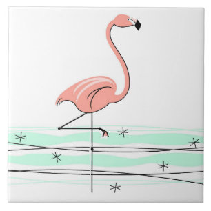Flamingo-tegel Tegeltje