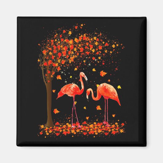 Flamingo Thanksgiving Halloween It's Fall Y'all Au Magneet (Voorkant)