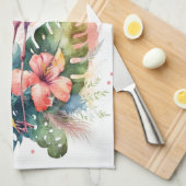 Flamingo Theedoek (Quarter Fold)