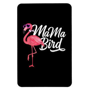 Flamingo Theme Birthday Gift - Mama Bird Flamingo Magneet