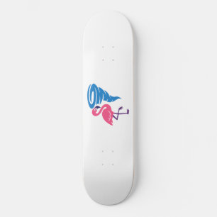Flamingo Tornado Bold Moderne Grafische Kunst Skateboard