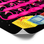 Flamingo Tree Funny Ugly Christmas Poster (Hoek)