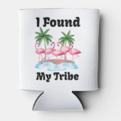 Flamingo Tribe Beach Bachelorette Party Matching Blikjeskoeler (Voorkant)