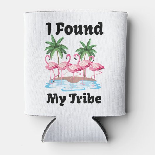 Flamingo Tribe Beach Bachelorette Party Matching Blikjeskoeler (Voorkant)