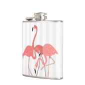 Flamingo Trio en strepen Heupfles (Links)