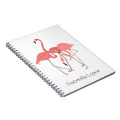 Flamingo Trio gepersonaliseerd Notitieboek (Rechterzijde)