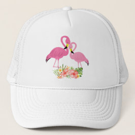 Flamingo Tropical Baseball Pet Trucker Hat