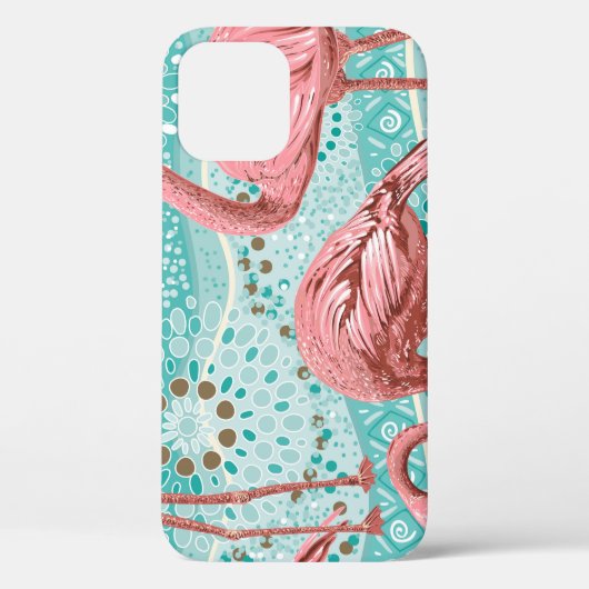 Flamingo Tropical: bloembehang Case-Mate iPhone Case (Achterkant)