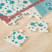 Flamingo Tropical:  bloembehang Legpuzzel (Zijkant)