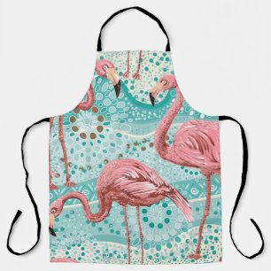 Flamingo Tropical: bloembehang Schort