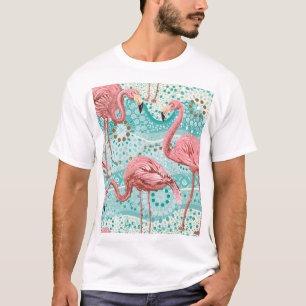 Flamingo Tropical: bloembehang T-shirt