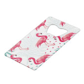 Flamingo tropical et feuille, motif d'été. (Devant Angle)