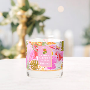 Flamingo Tropical Garden Roze Whisky Glas