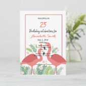 Flamingo Tropical Kaart (Staand voorkant)