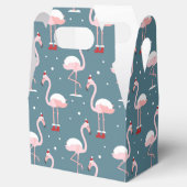 Flamingo Tropical Kerstmis Bedankdoosjes (Geopend)