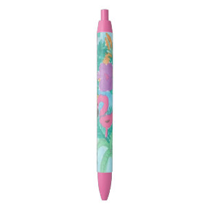 Flamingo Tropical Oerwoud Journal Zwarte Inkt Pen