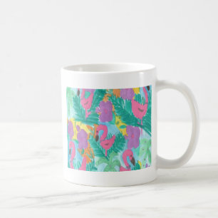 Flamingo Tropical Oerwoud Pattern Koffiemok