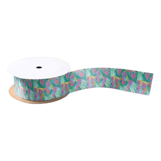 Flamingo Tropical Oerwoud Print Lint (Spoel)