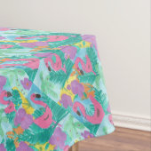 Flamingo Tropical Oerwoud Print Tafelkleed (Voorbeeld)