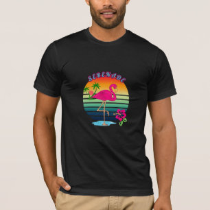Flamingo Tropical Paradise Serenade T-shirt