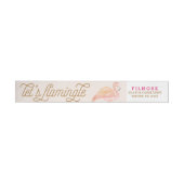 FLAMINGO TROPICAL rap rond Adresetiketten (Individueel)