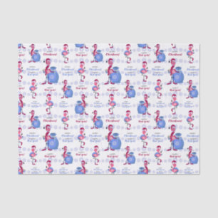 Flamingo Tropische Kerst Tissuepapier