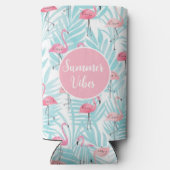 Flamingo Tropische Palm Leaf Zomer Zwembad Party (Achterkant)