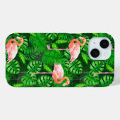 Flamingo tropische waterverf Case-Mate iPhone case (Achterkant (horizontaal))