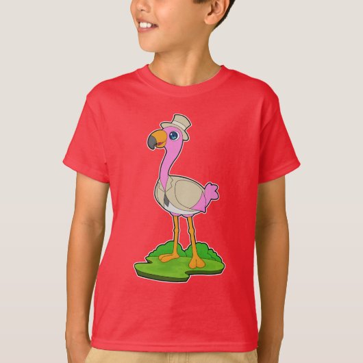 Flamingo Trouwjas Bruiloft T-shirt (Voorkant)