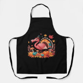 Flamingo Turkey Cute Flamingo Turkey Herfst Leaf T Schort (Voorkant)