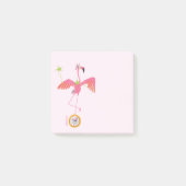 Flamingo Unicycle Post-it Note (Voorkant)