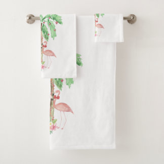 Flamingo Valentijnsdag Towel Set Bad Handdoek