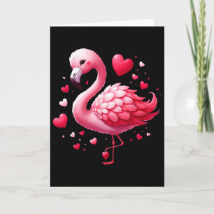 Flamingo Valentijnsharten Vogel  Kaart