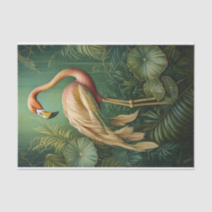 Flamingo Veerachtige Fijne Kunst, Elegante Botanis Tissuepapier