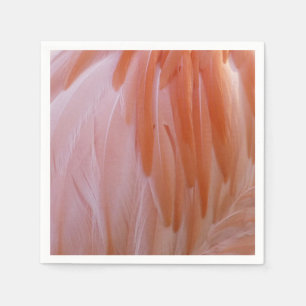 Flamingo-veren in roze tinten servet