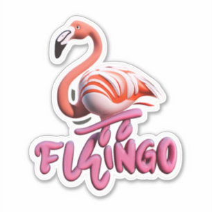Flamingo Verhoog je stijl met Stickers