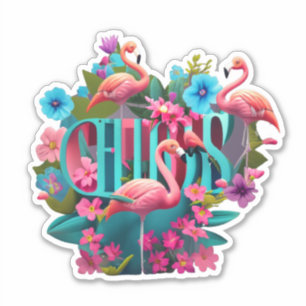 Flamingo Verhoog je stijl met Stickers
