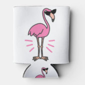 Flamingo verjaardag, flamingo, flamingo zonnebril blikjeskoeler (Voorkant)