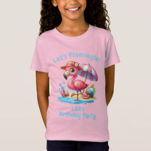 Flamingo Verjaardags T-Shirt voor Meisjes Laten