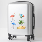 Flamingo Vinyl Aangepaste Sticker (Koffer)