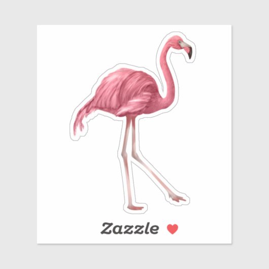Flamingo Vinyl Aangepaste Sticker (Vel)
