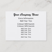 Flamingo Visitekaartje (Achterkant)