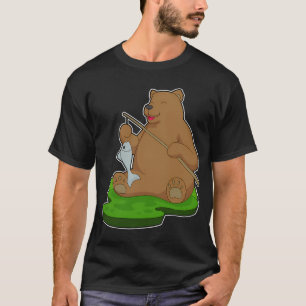 Flamingo Visser Visser Vissersstok T-shirt