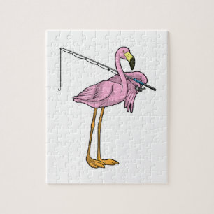 Flamingo Vist Fisher Gevist staaf Legpuzzel