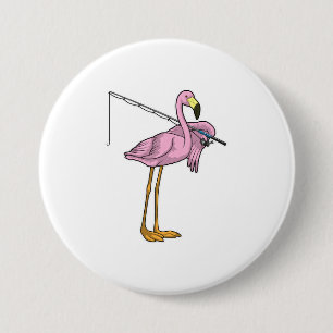 Flamingo Vist Fisher Gevist staaf Ronde Button 7,6 Cm