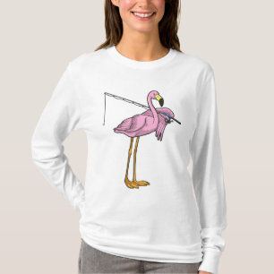Flamingo Vist Fisher Gevist staaf T-shirt