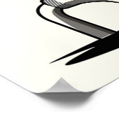 flamingo, vogel, roze, dierlijk, grappig, schattig poster (Hoek)