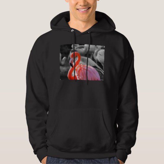 Flamingo Vogelfotografie Hoodie (Voorkant)