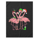 Flamingo Vrolijk Kerstfeest Grappig Flamingo Lover Tafelkleed (Voorkant)