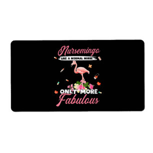 Flamingo Vrouwen Nursemingo als normale verpleeg Etiket